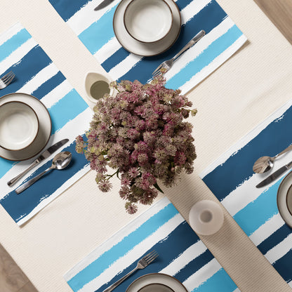 Placemat Set with Hand-painted Brush Stroke Print, CABS-1153