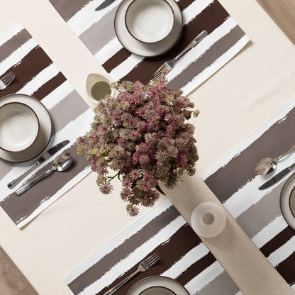 Placemat Set with Hand-painted Brush Stroke Print, CABS-1161