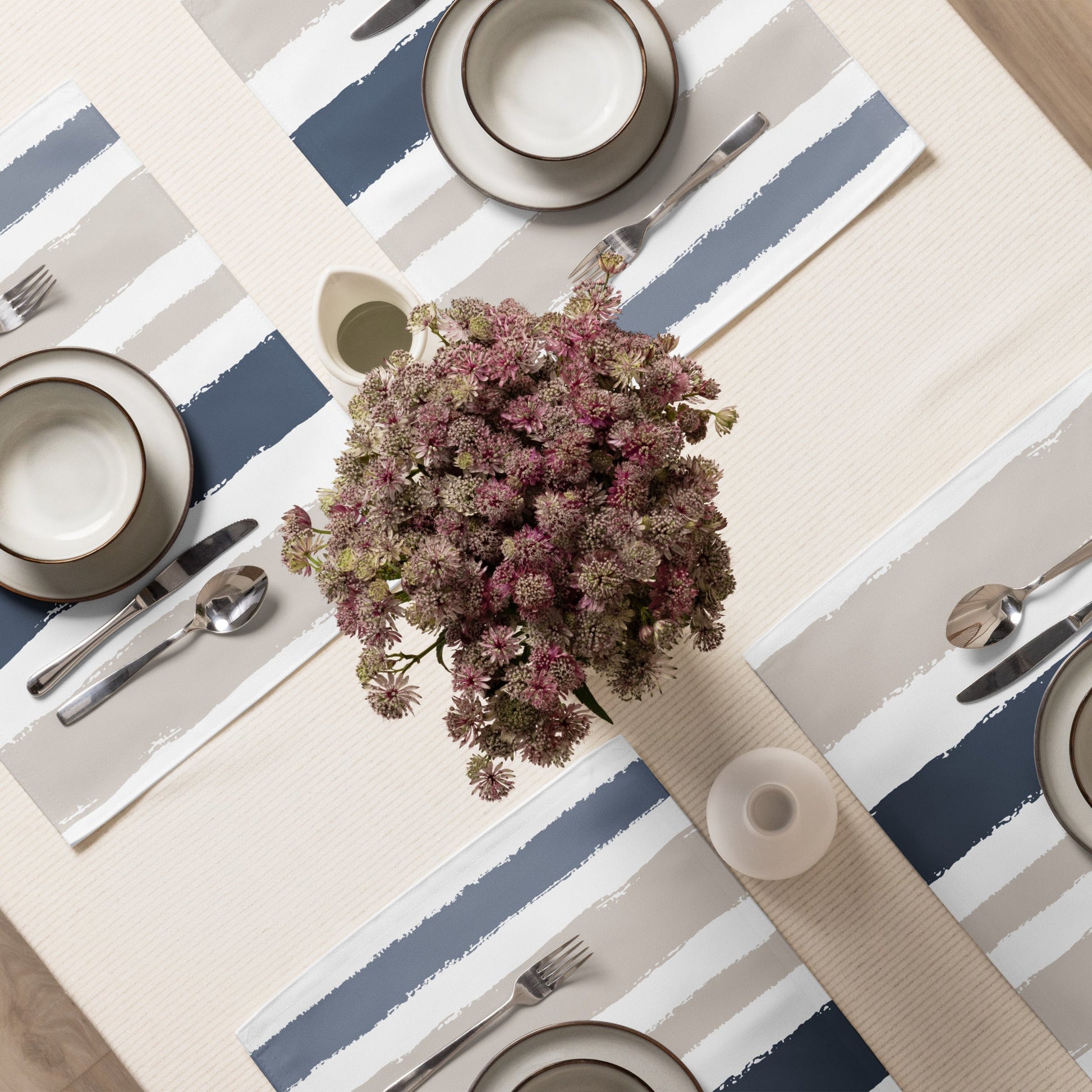 Placemat Set with Hand-painted Brush Stroke Print, CABS-1162