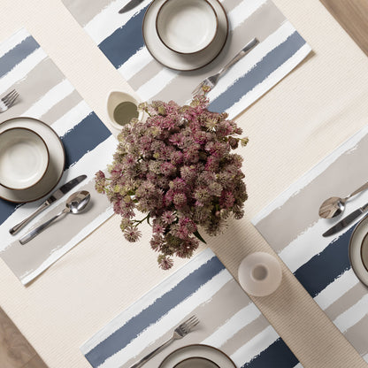 Placemat Set with Hand-painted Brush Stroke Print, CABS-1162