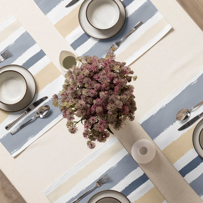 Placemat Set with Hand-painted Brush Stroke Print, CABS-1163