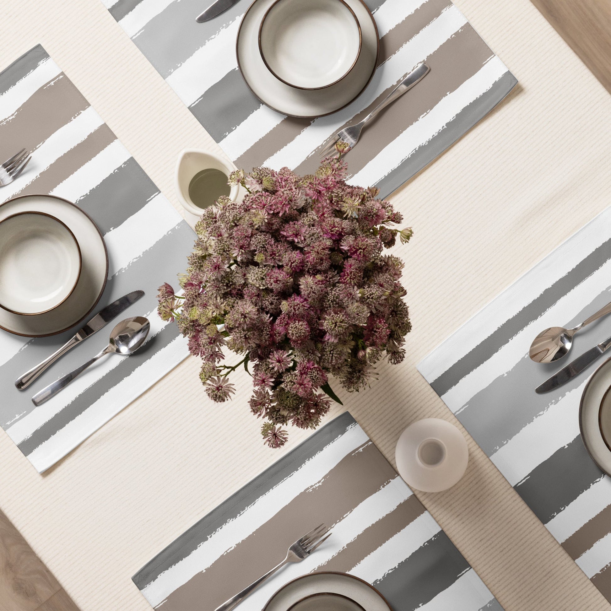 Placemat Set with Hand-painted Brush Stroke Print, CABS-1171