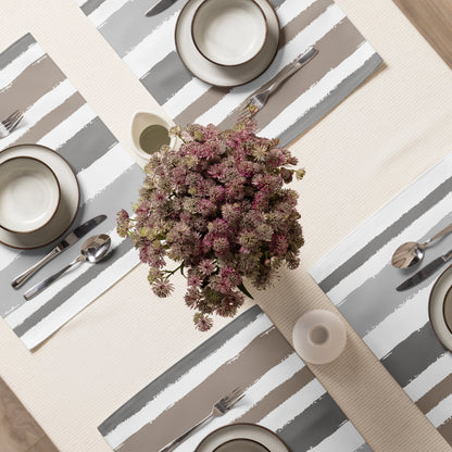 Placemat Set with Hand-painted Brush Stroke Print, CABS-1171