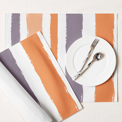 Placemat Set with Hand-painted Brush Stroke Print, CABS-1181