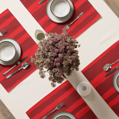 Placemat Set with Hand-painted Brush Stroke Print, CABS-1191