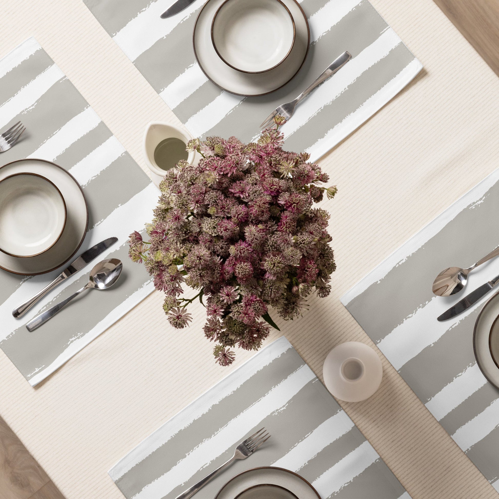 Placemat Set with Hand-painted Brush Stroke Print, CABS-1193