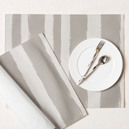 Placemat Set with Hand-painted Brush Stroke Print, CABS-1202