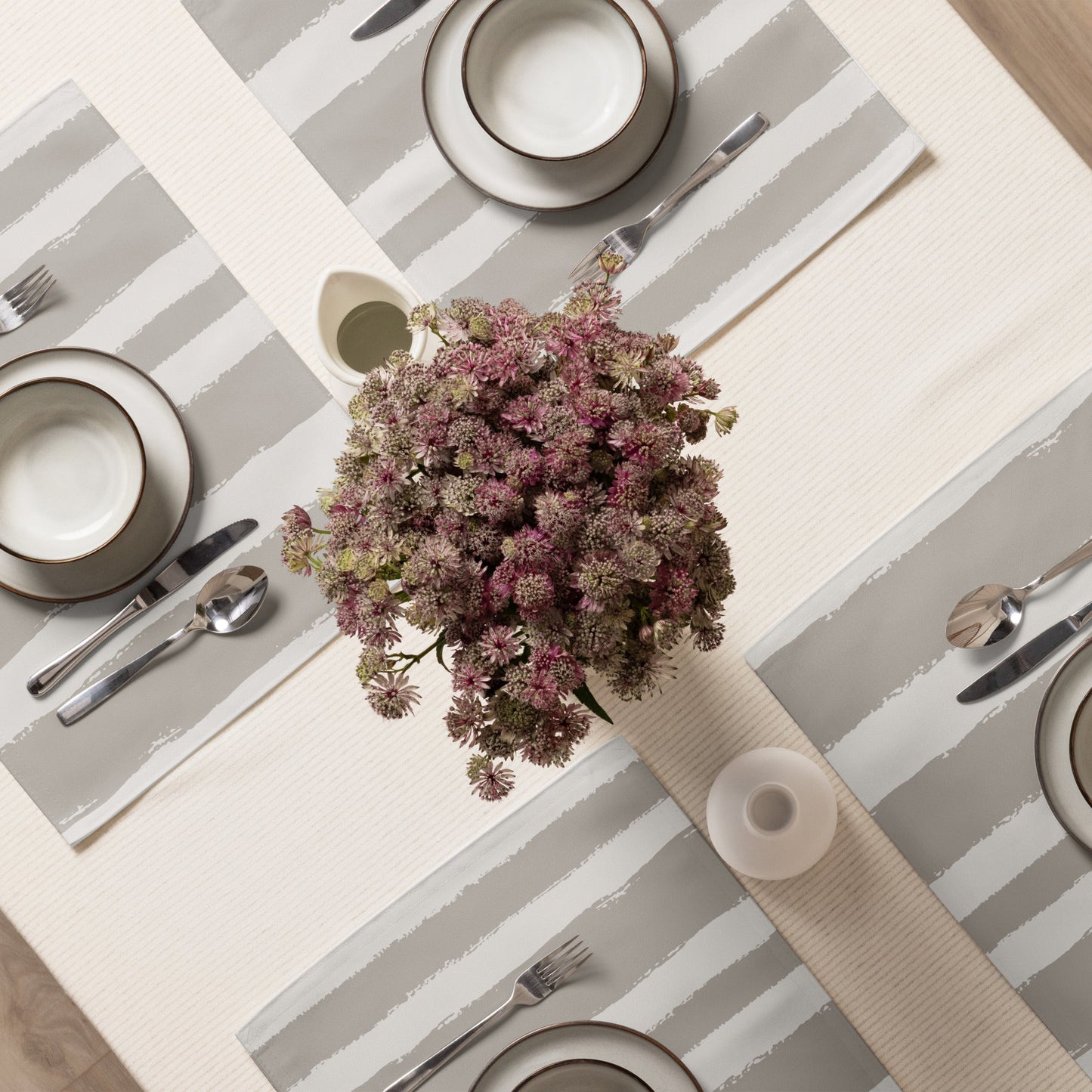 Placemat Set with Hand-painted Brush Stroke Print, CABS-1202