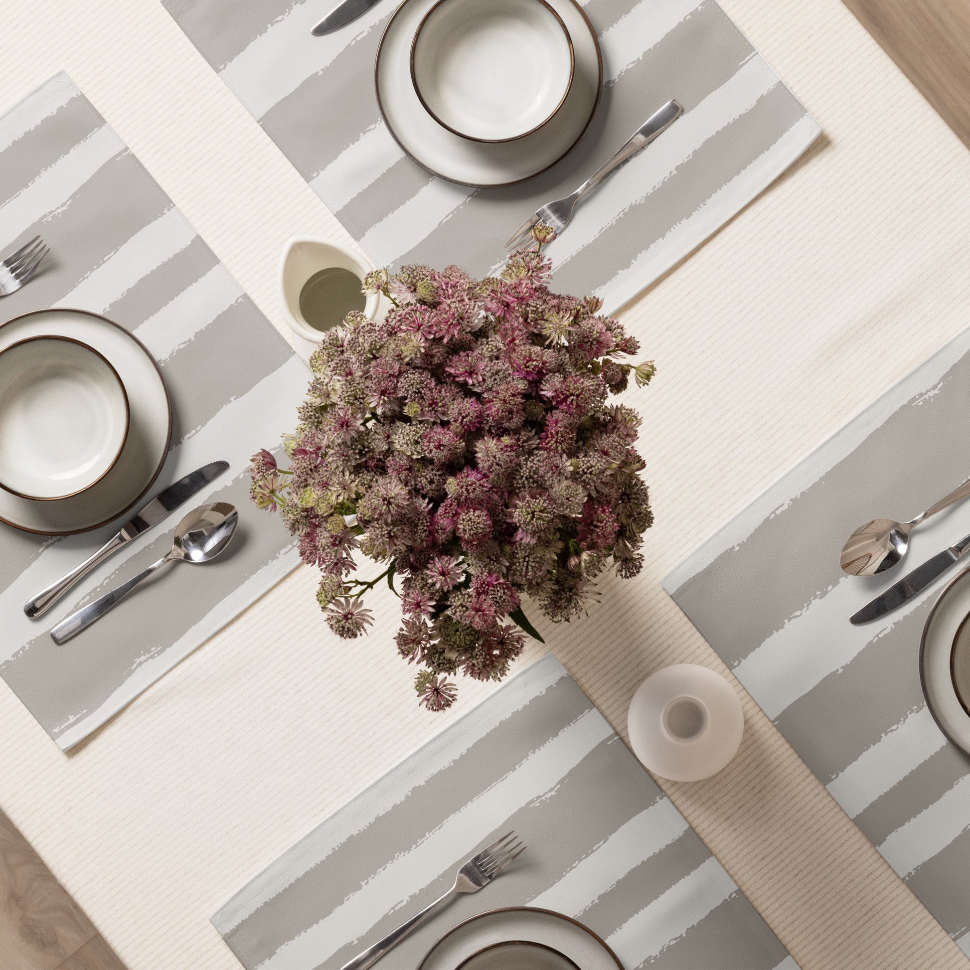Placemat Set with Hand-painted Brush Stroke Print, CABS-1202