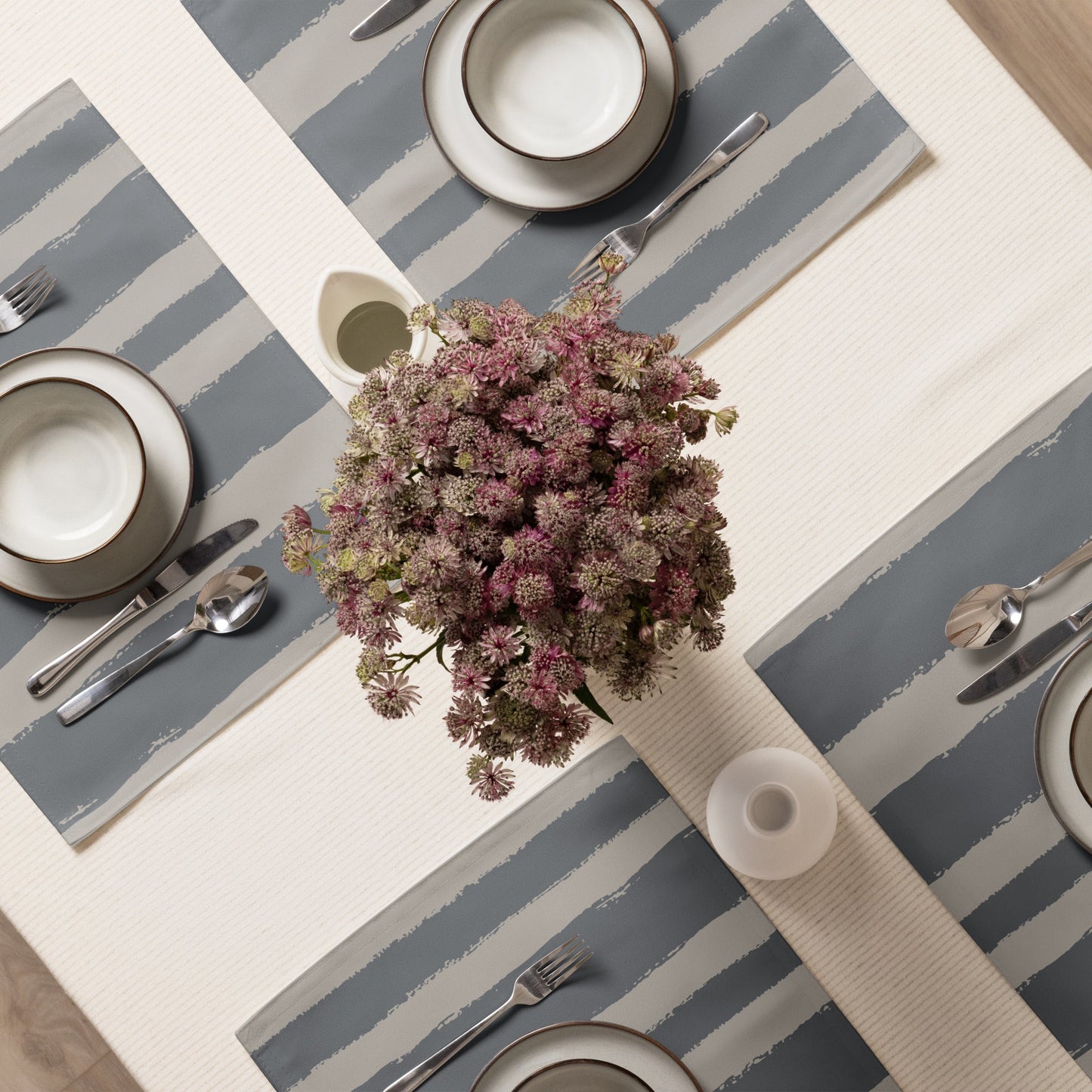 Placemat Set with Hand-painted Brush Stroke Print, CABS-1203