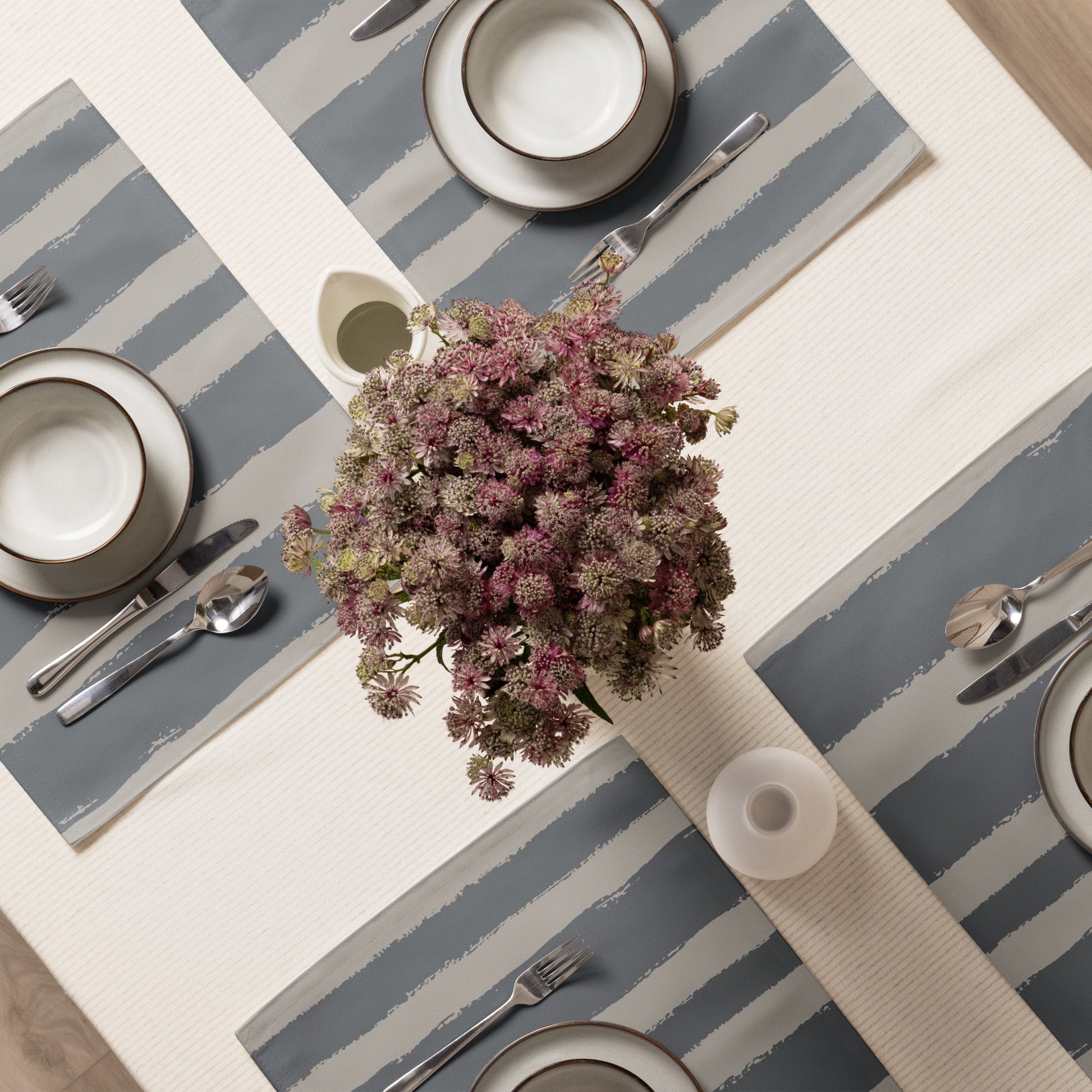 Placemat Set with Hand-painted Brush Stroke Print, CABS-1203