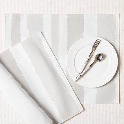Placemat Set with Hand-painted Brush Stroke Print, CABS-1204