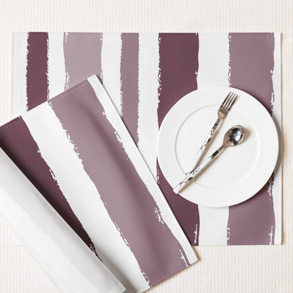 Placemat Set with Hand-painted Brush Stroke Print, CABS-1211