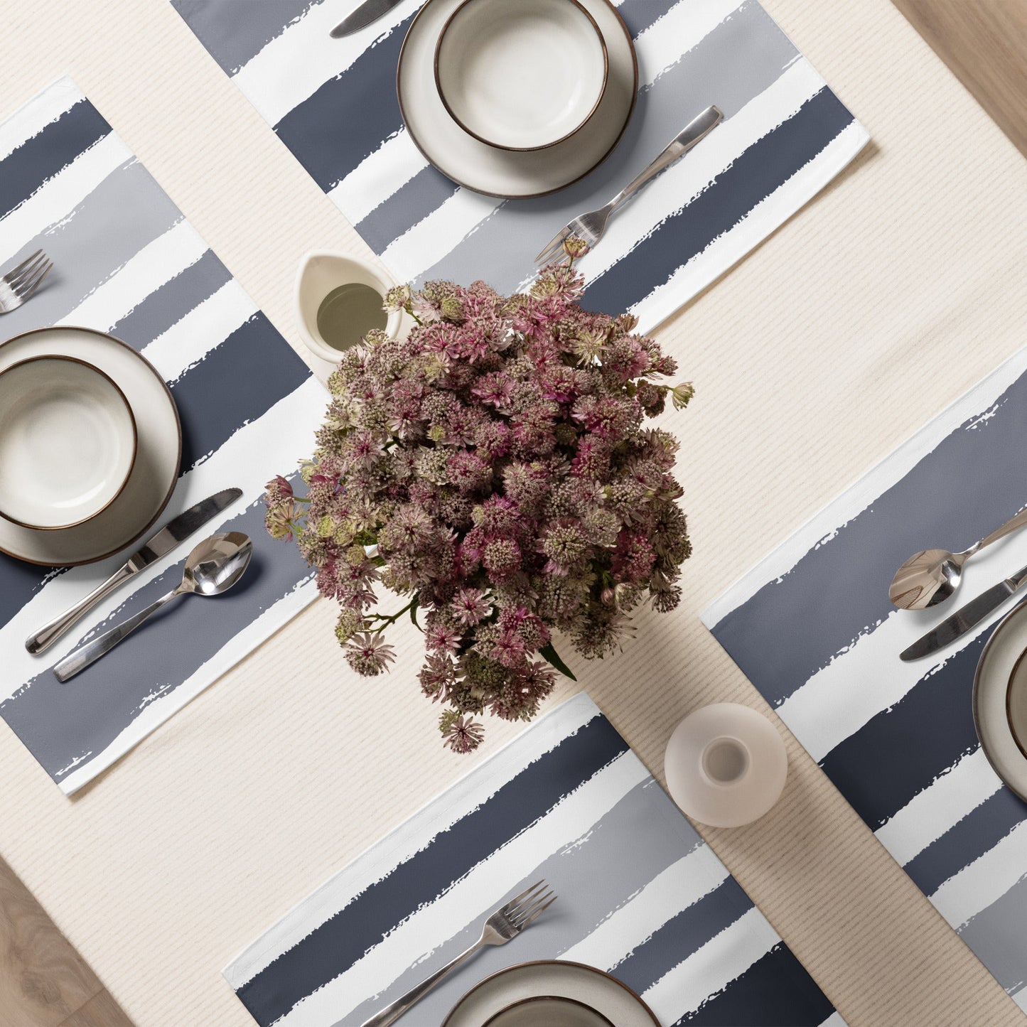 Placemat Set with Hand-painted Brush Stroke Print, CABS-1212
