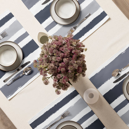 Placemat Set with Hand-painted Brush Stroke Print, CABS-1212