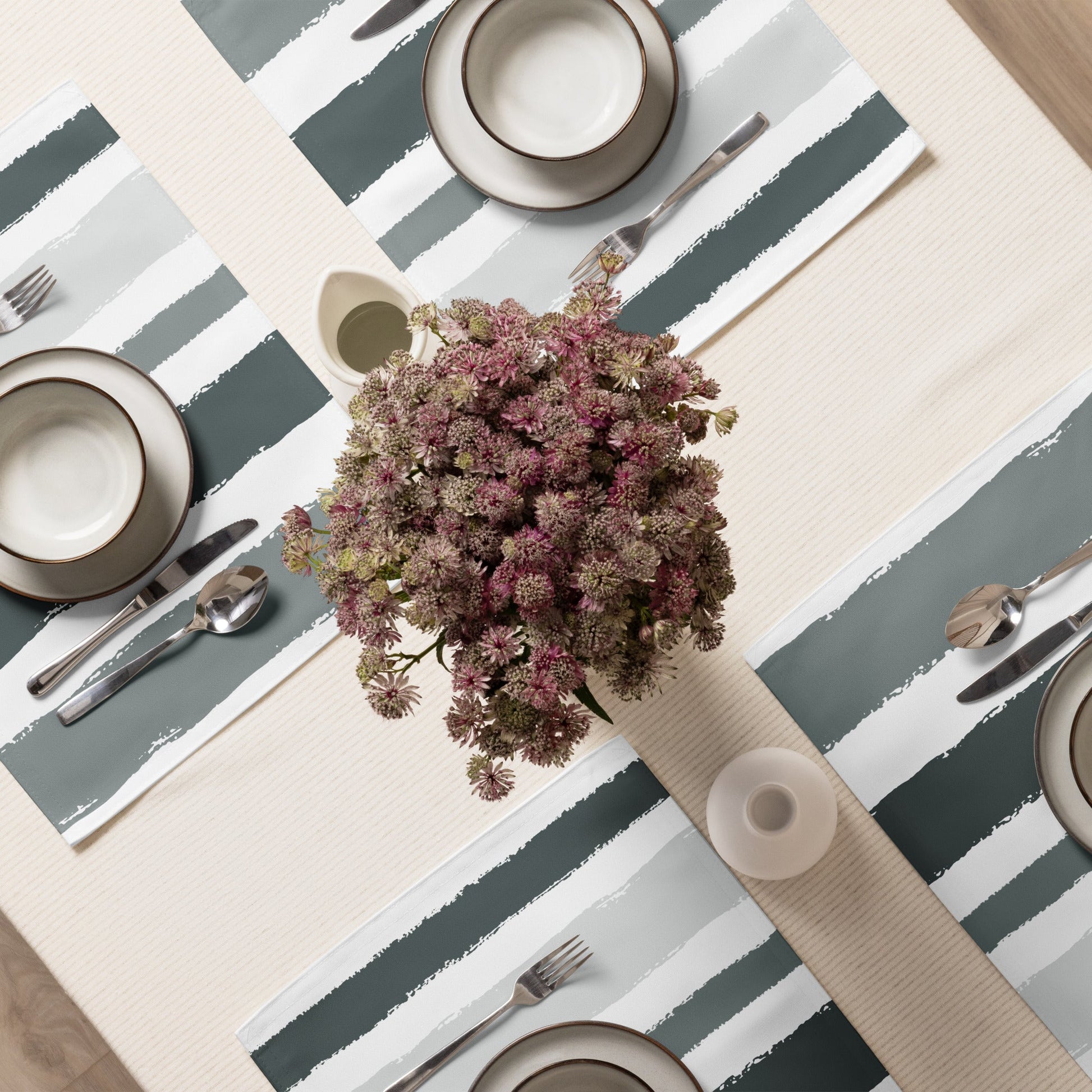 Placemat Set with Hand-painted Brush Stroke Print, CABS-1213