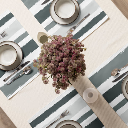 Placemat Set with Hand-painted Brush Stroke Print, CABS-1213