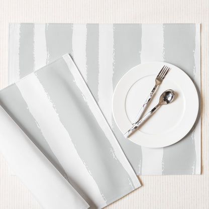 Placemat Set with Hand-painted Brush Stroke Print, CABS-1214