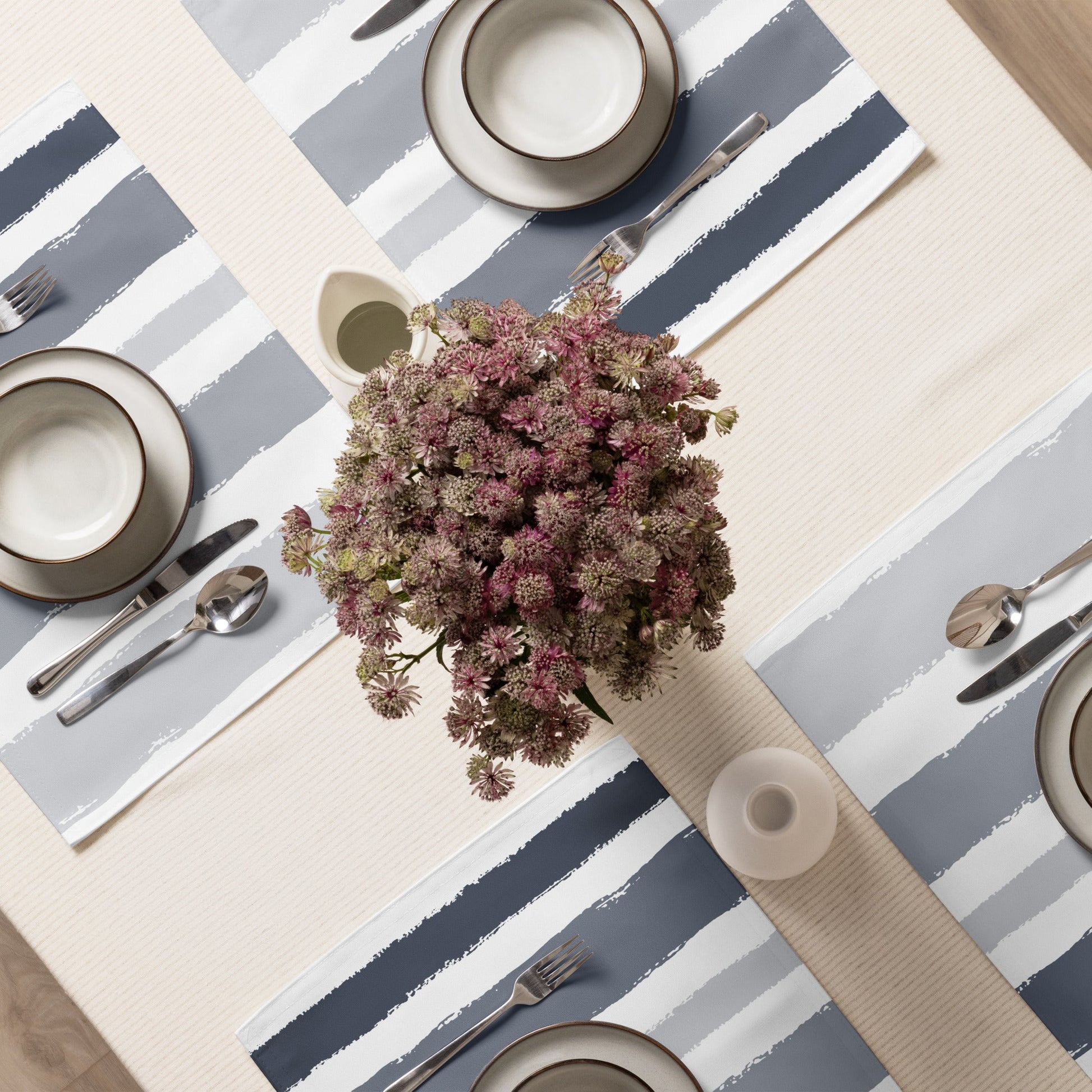 Placemat Set with Hand-painted Brush Stroke Print, CABS-1221