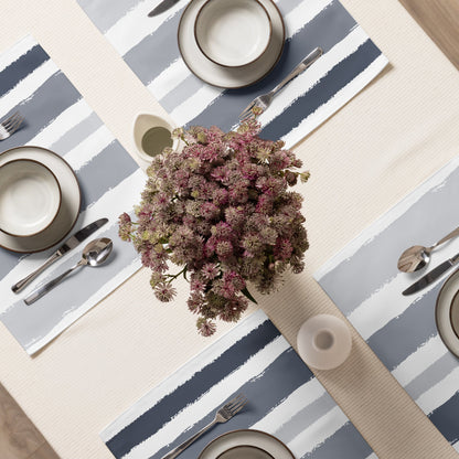 Placemat Set with Hand-painted Brush Stroke Print, CABS-1221