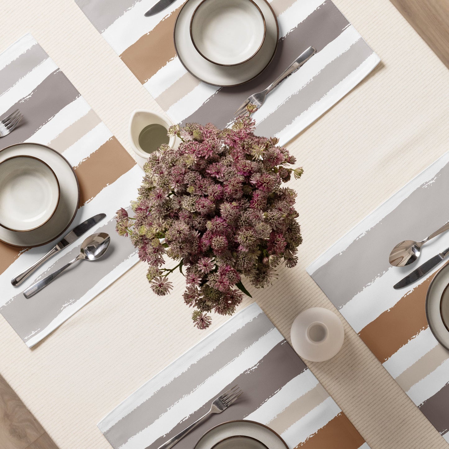 Placemat Set with Hand-painted Brush Stroke Print, CABS-1222