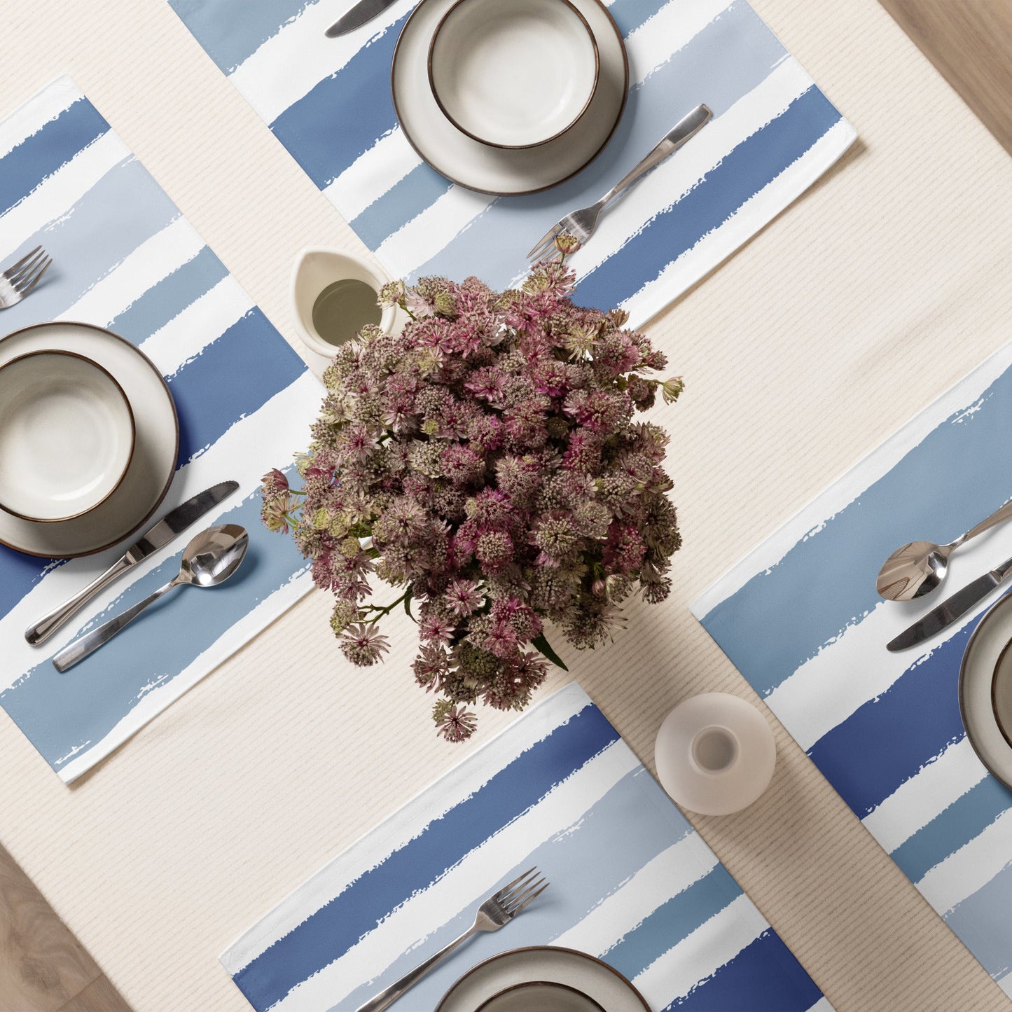 Placemat Set with Hand-painted Brush Stroke Print, CABS-1231