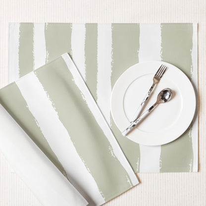 Placemat Set with Hand-painted Brush Stroke Print, CABS-1241