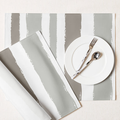 Placemat Set with Hand-painted Brush Stroke Print, CABS-1242