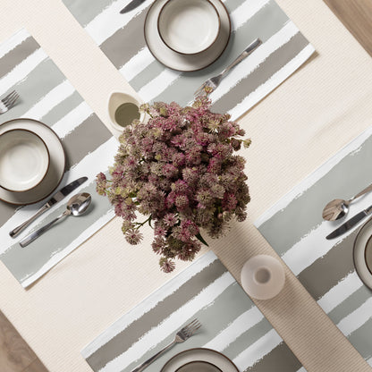 Placemat Set with Hand-painted Brush Stroke Print, CABS-1242