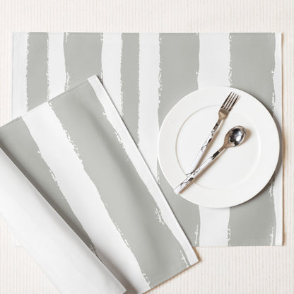 Placemat Set with Hand-painted Brush Stroke Print, CABS-1243
