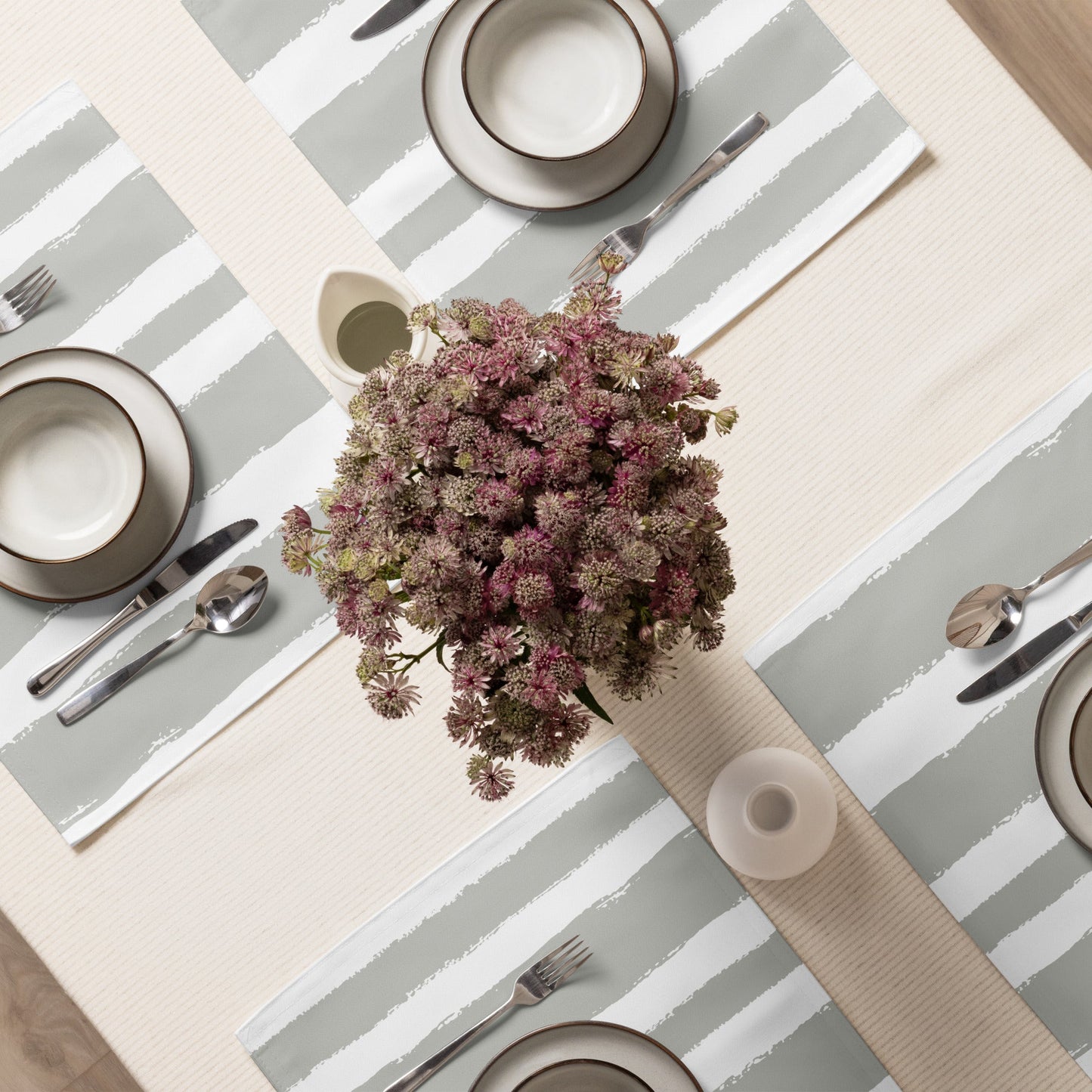 Placemat Set with Hand-painted Brush Stroke Print, CABS-1243