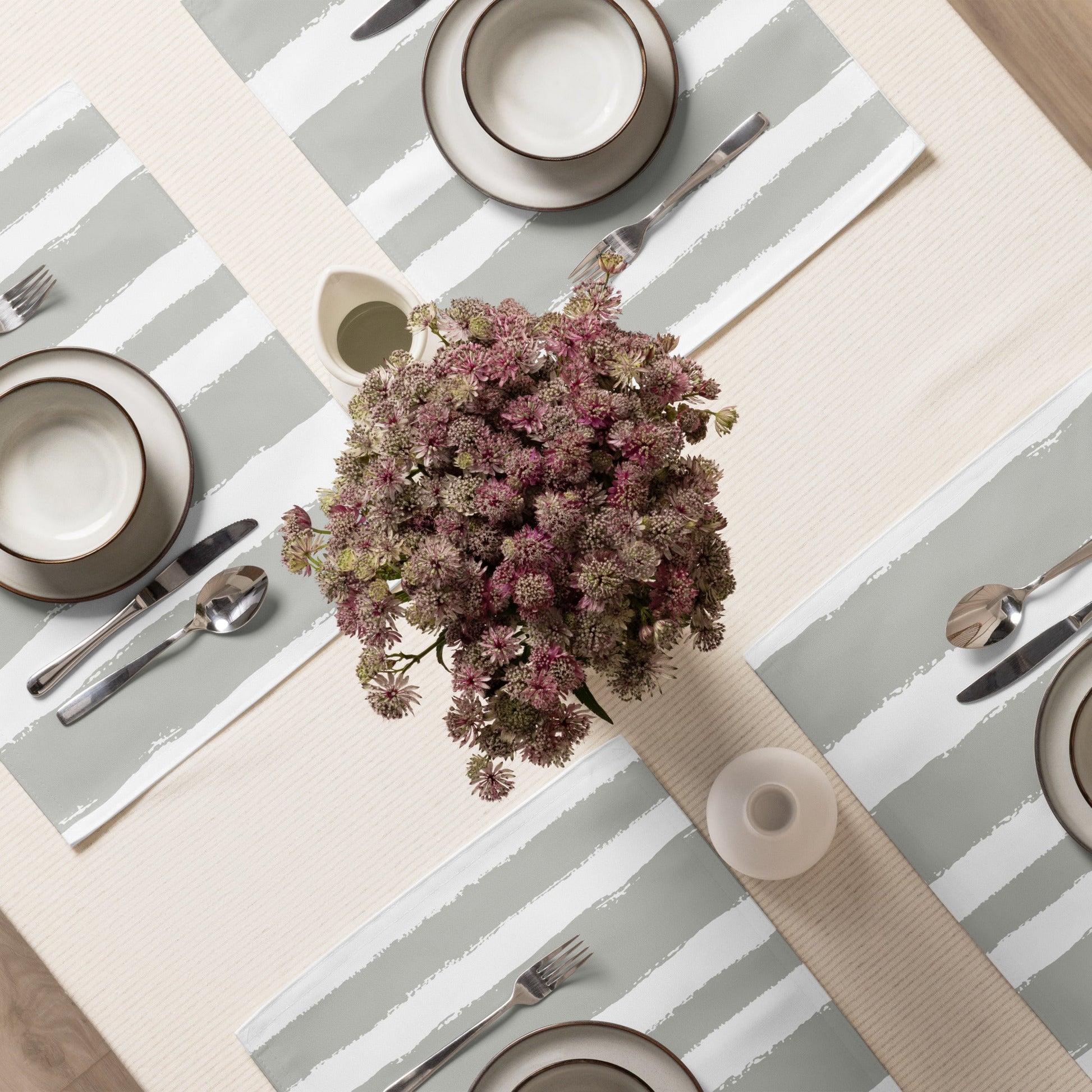 Placemat Set with Hand-painted Brush Stroke Print, CABS-1243
