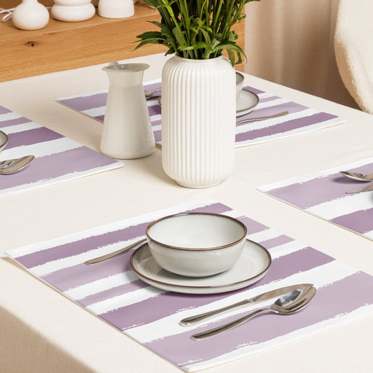 Placemat Set with Hand-painted Brush Stroke Print, CABS-1252