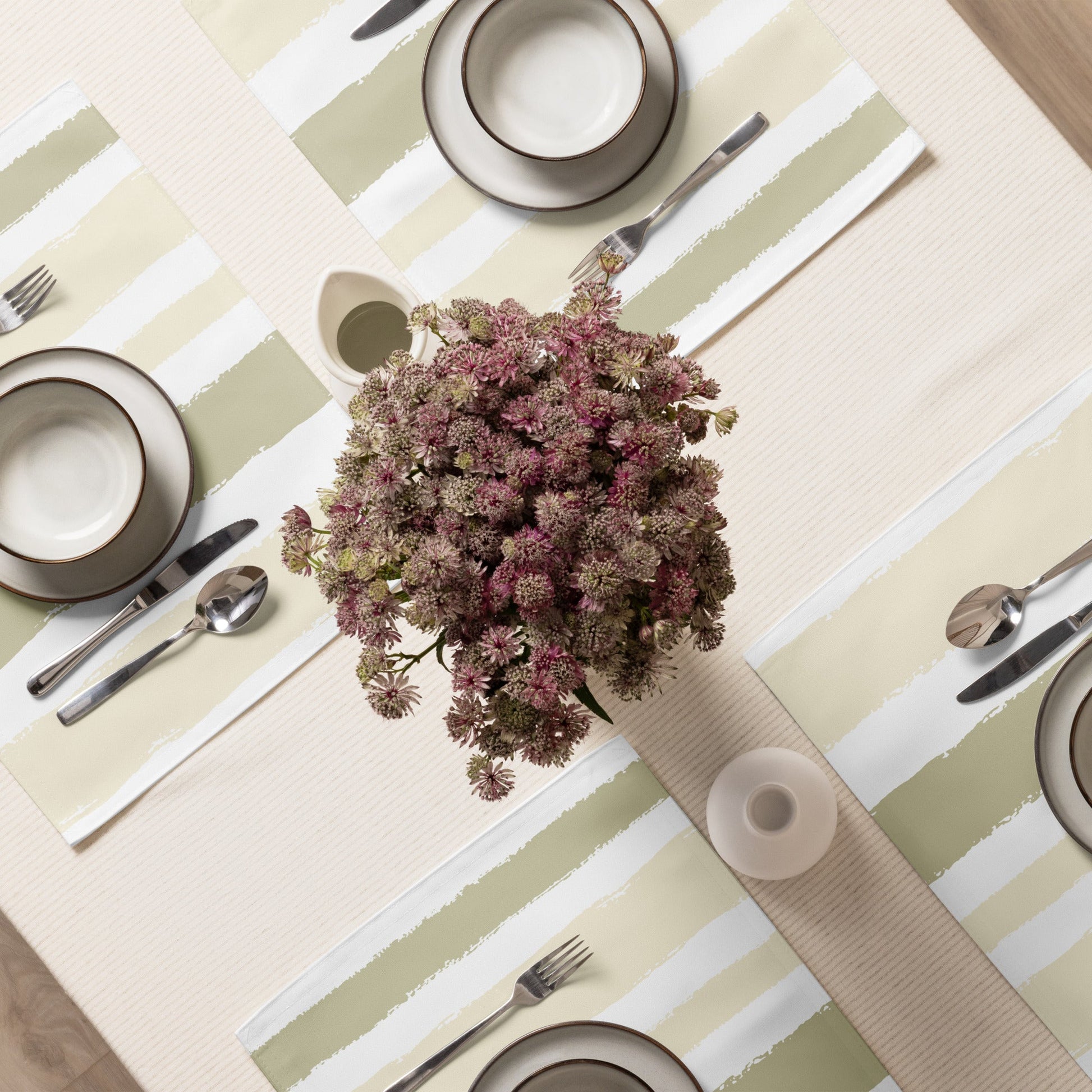 Placemat Set with Hand-painted Brush Stroke Print, CABS-1255