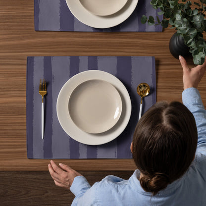 Placemat Set with Hand-painted Brush Stroke Print, CABS-1261