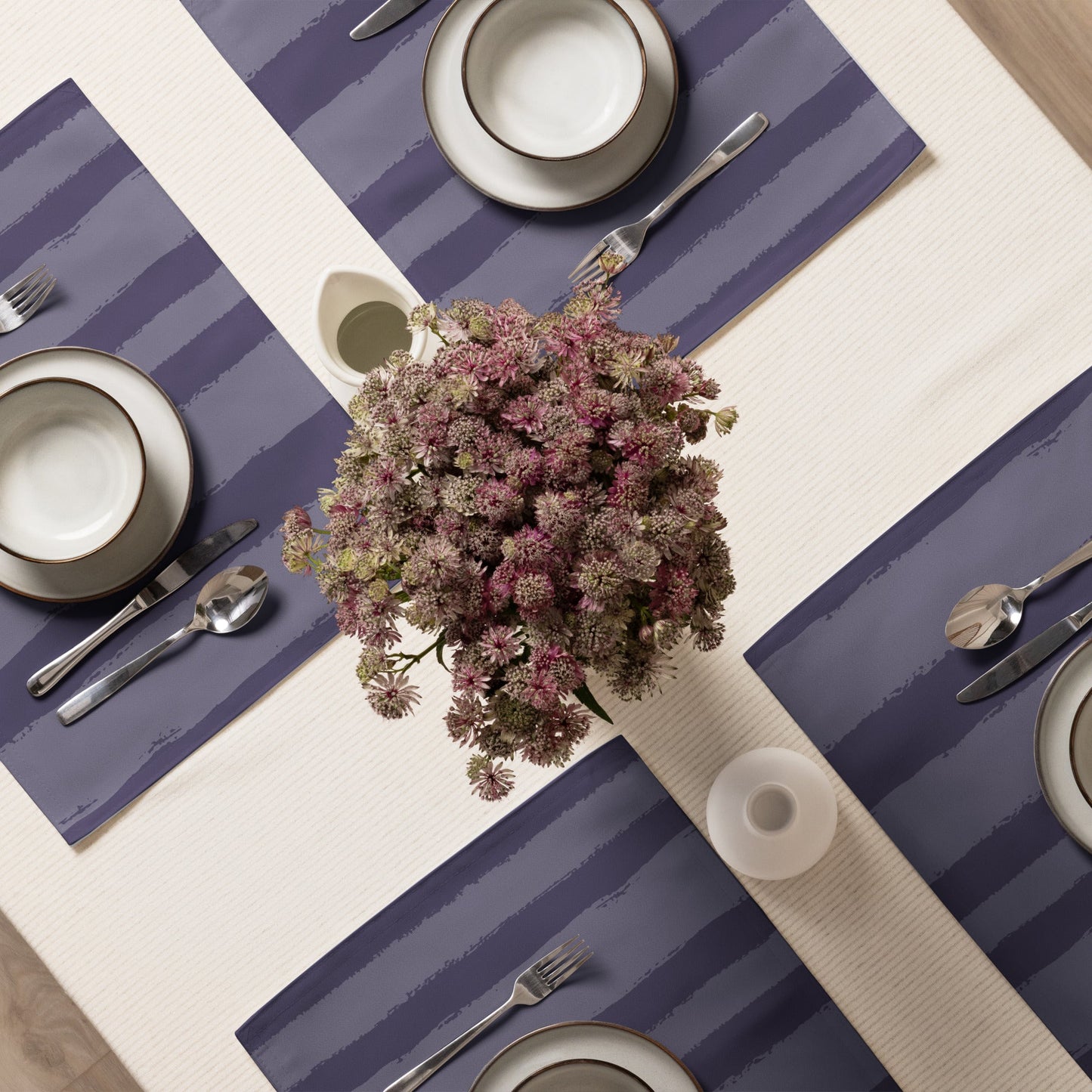Placemat Set with Hand-painted Brush Stroke Print, CABS-1261