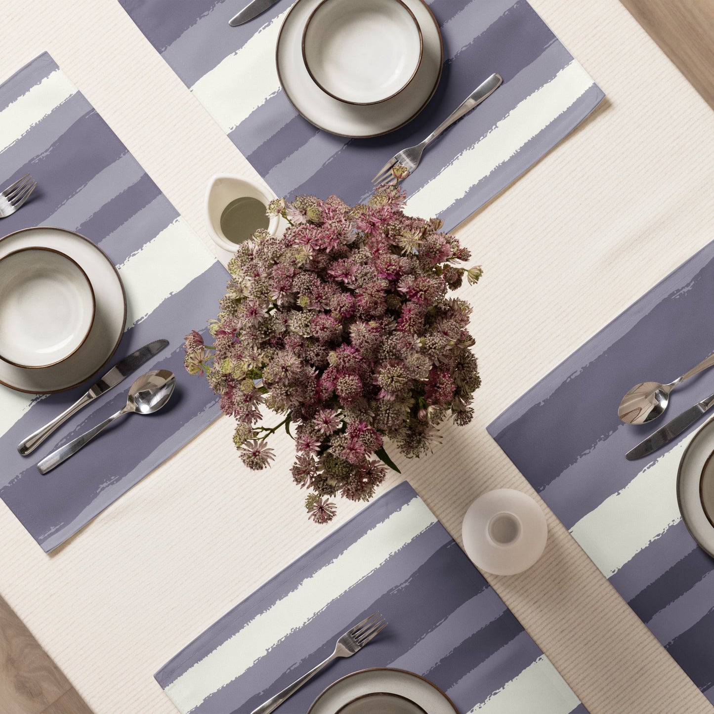 Placemat Set with Hand-painted Brush Stroke Print, CABS-1262