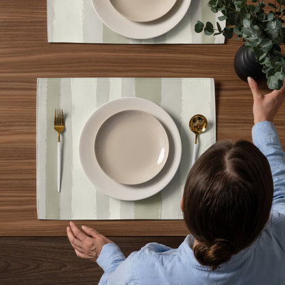Placemat Set with Hand-painted Brush Stroke Print, CABS-1263