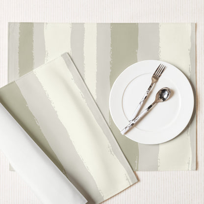 Placemat Set with Hand-painted Brush Stroke Print, CABS-1263