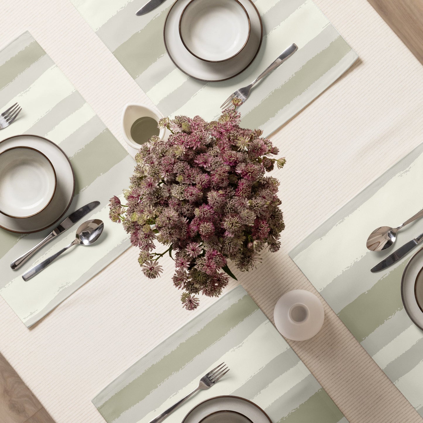 Placemat Set with Hand-painted Brush Stroke Print, CABS-1263