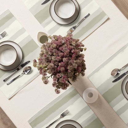 Placemat Set with Hand-painted Brush Stroke Print, CABS-1263