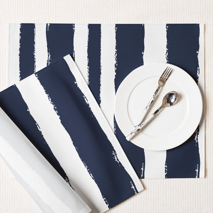 Placemat Set with Hand-painted Brush Stroke Print, CABS-1271