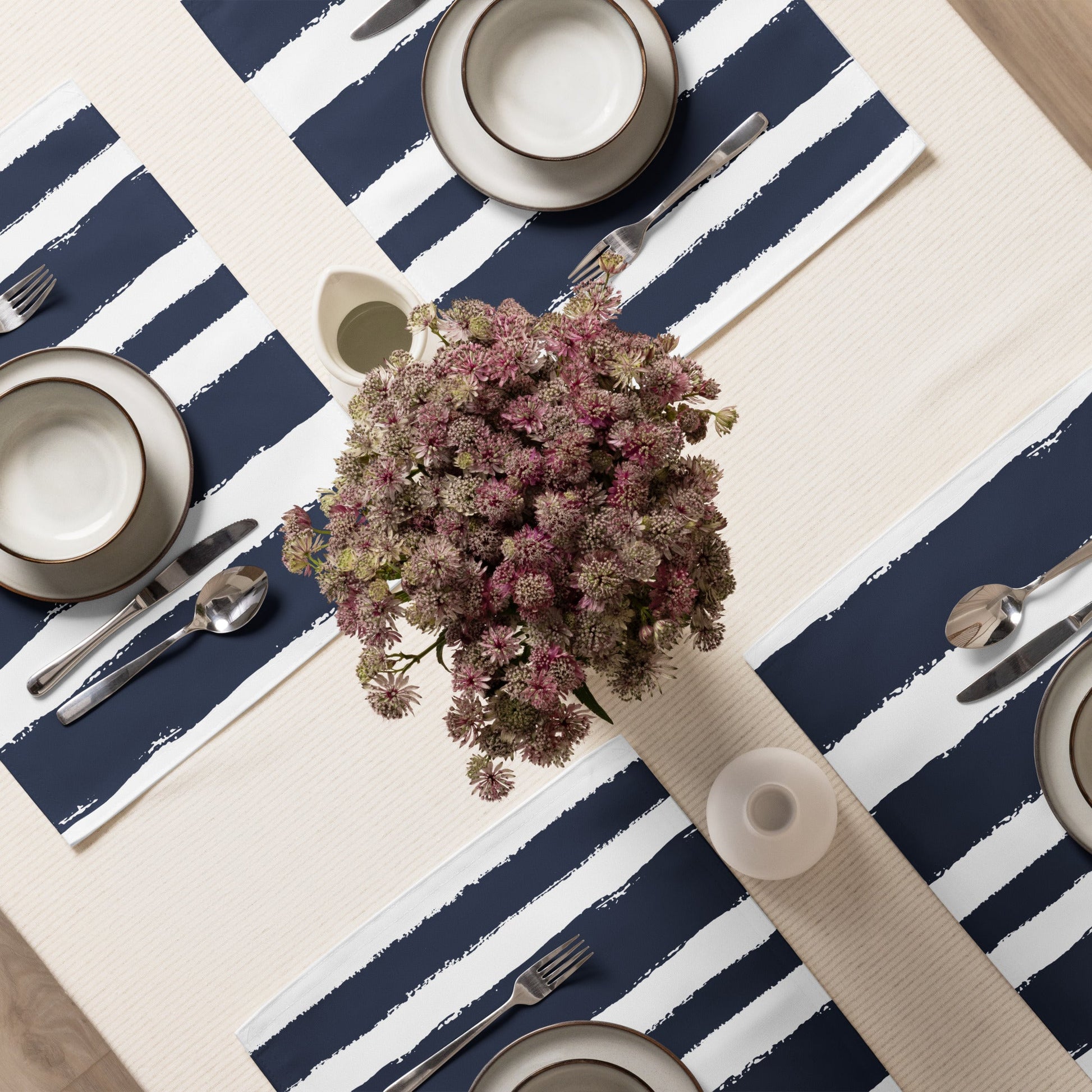 Placemat Set with Hand-painted Brush Stroke Print, CABS-1271