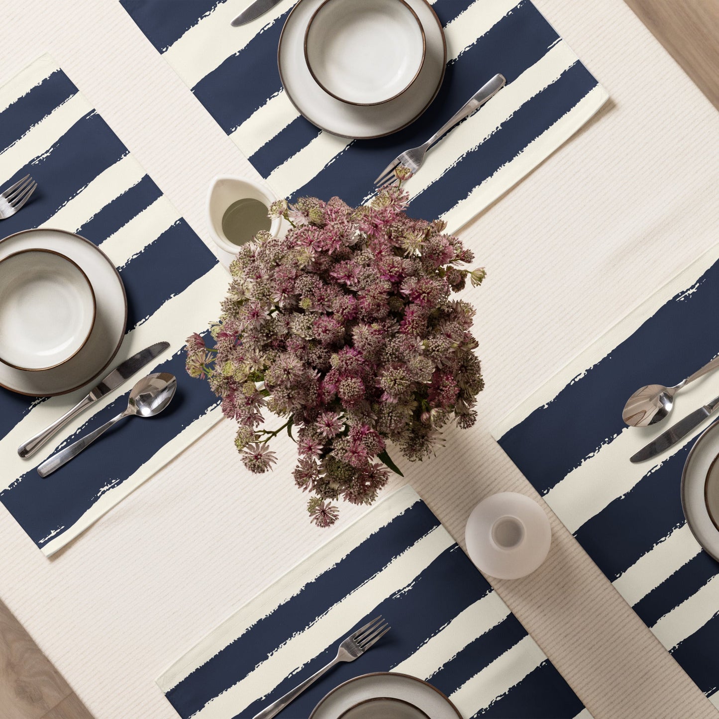Placemat Set with Hand-painted Brush Stroke Print, CABS-1273