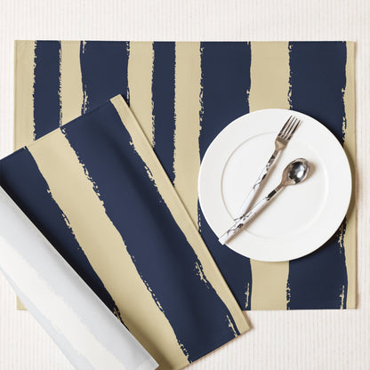 Placemat Set with Hand-painted Brush Stroke Print, CABS-1274