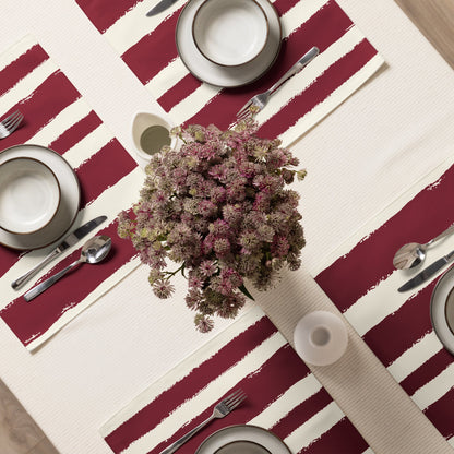 Placemat Set with Hand-painted Brush Stroke Print, CABS-1283