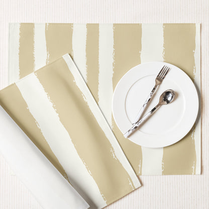 Placemat Set with Hand-painted Brush Stroke Print, CABS-1371