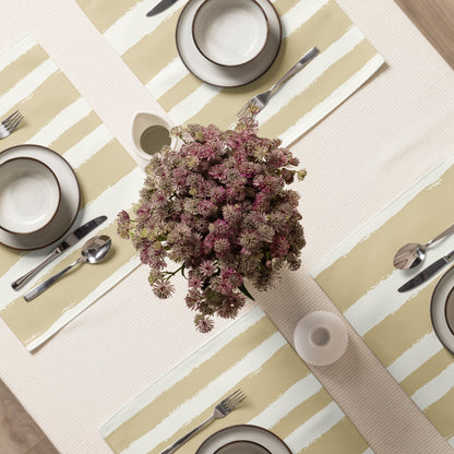Placemat Set with Hand-painted Brush Stroke Print, CABS-1371