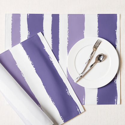 Placemat Set with Hand-painted Brush Stroke Print, CABS-1382