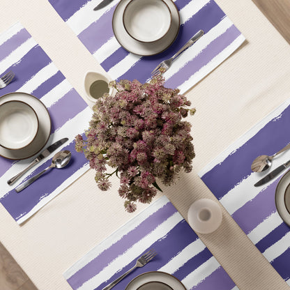 Placemat Set with Hand-painted Brush Stroke Print, CABS-1382